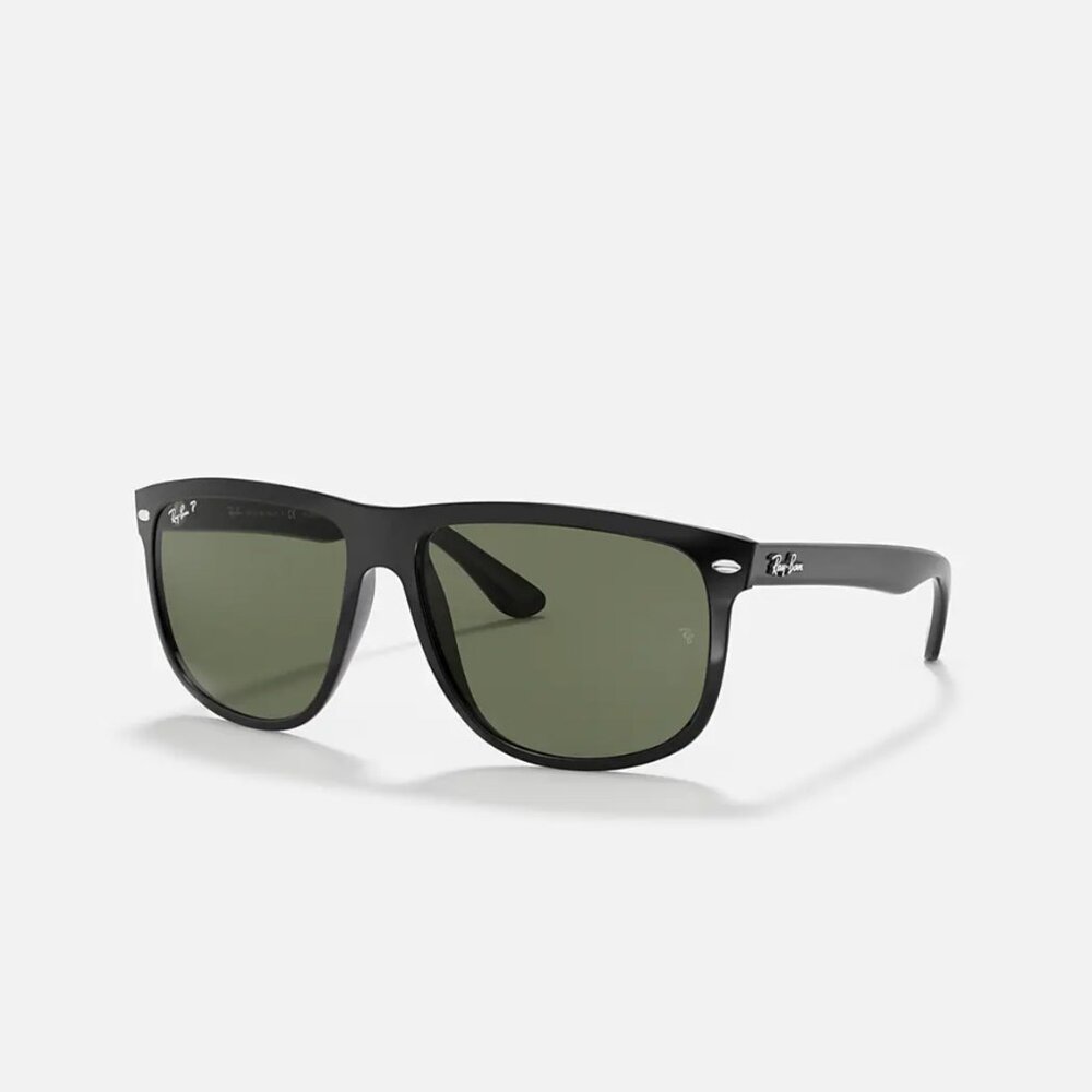 Ray-Ban RB4147 Boyfriend Polarized Oversized Square Sunglasses – Black (601/58)